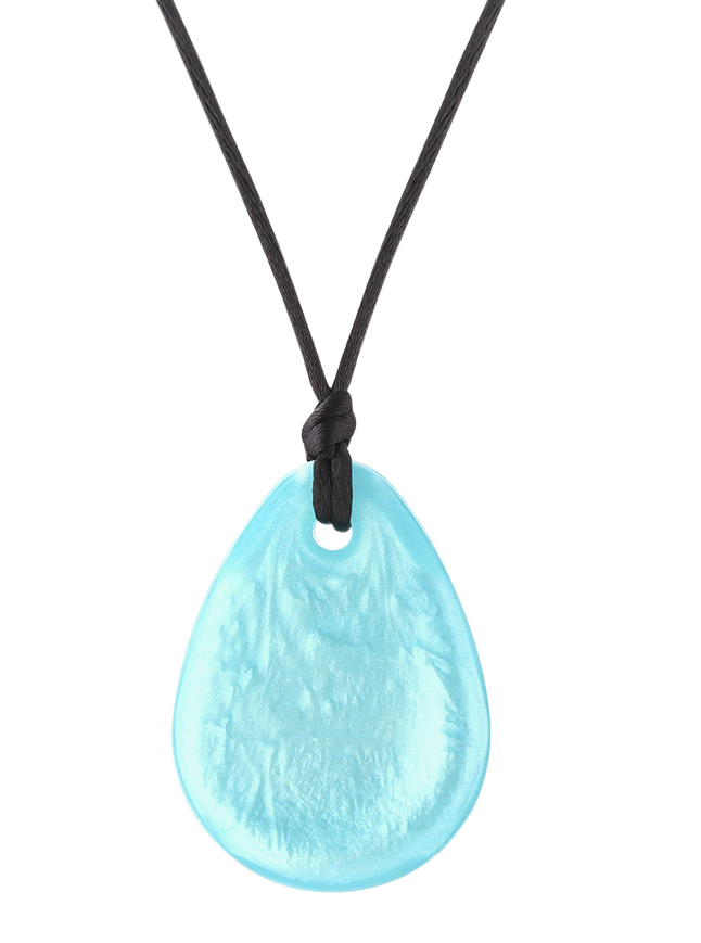 Image for Chewigem Raindrop Chewable Pendant, Blue Shimmer from School Specialty