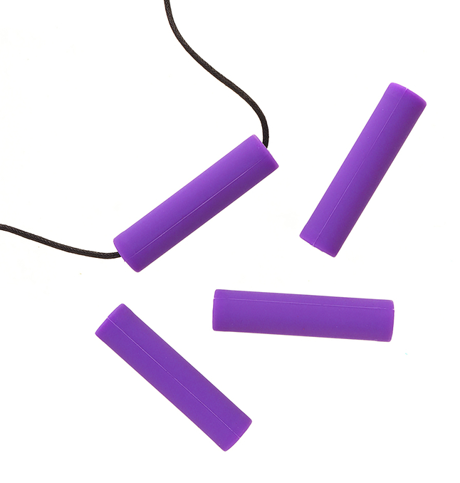 Image for Chewigem Necklace Chubes Chewable Tubes, Purple from School Specialty