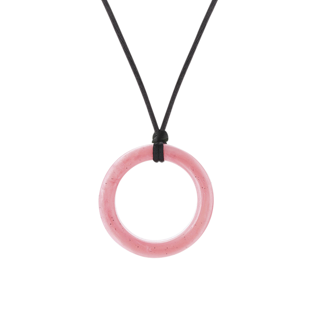 Chewigem Chewable Realm Ring Pendant, Pink, Item Number 2103979