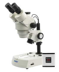 National Zoom Trinocular Stereo Microscope with 4K Camera Bundle, Item Number 2104002
