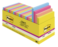 Post-it Super Sticky Notes, 3 x 3 Inches, Summer Joy, 24 Pads per Pack, 70 Sheets per Pad, Item Number 2104151