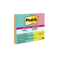 Post-it Super Sticky Notes, 3 x 3 Inches, Summer Joy, 24 Pads per Pack, 70  Sheets per Pad