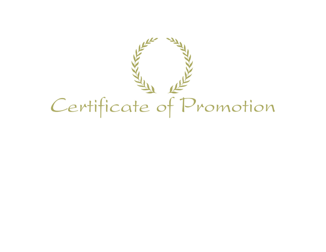 Hammond And Stephens Certificate of Promotion Embossed Award, 11 x 8-1/2 inches, Gold Foil, Pack of 25, Item Number 2104380