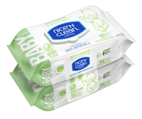 Nice'n Clean Baby Skin Health Wipes, Green Tea & Cucumber, 2 Packs of 100 Wipes, Item Number 2104566