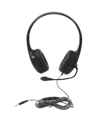 Image for Califone KH-08 On-Ear Headset with Gooseneck Microphone, 3.5mm, Black from School Specialty