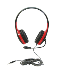 Image for Califone KH-08GT RD On-Ear Headset with Gooseneck Microphone, 3.5mm, Red from School Specialty