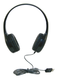 Image for Califone KH-08 On-Ear Headphones, USB, Black from School Specialty