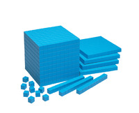 Achieve It! Beginner Base Ten Blocks, Blue, Set of 311, Item Number 2105039