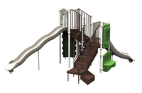UltraPlay Timber Glen Play Structure with Ground Spike Kit - Natural Color, Item Number 2105115