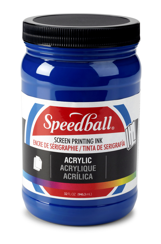 Image for Speedball Professional Acrylic Screen Printing Ink, Quart, Cyan from School Specialty