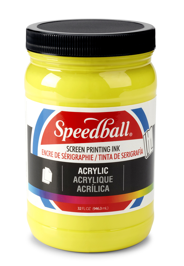 Image for Speedball Professional Acrylic Screen Printing Ink, Quart, Process Yellow from School Specialty