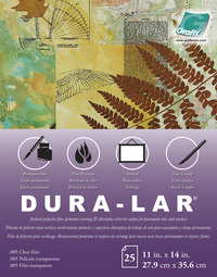 Grafix Dura-Lar Clear Film, 11 x 14 Inches, 0.005 Inch Thickness, 25 Sheets, Item Number 2105213