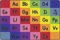 Childcraft ABC Furnishings Rainbow Alphabet, 6 x 9 Feet, Rectangle, Primary, Item Number 2105281