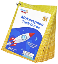 hand2mind Makerspace Task Cards, Grades K to 2, With Ring, Set of 36 Item Number, 2105891