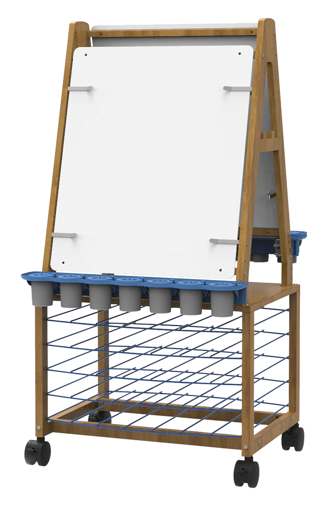 Image for Copernicus Bamboo Double-Sided Art Center with Drying Racks, 27 x 30 x 48 Inches from School Specialty