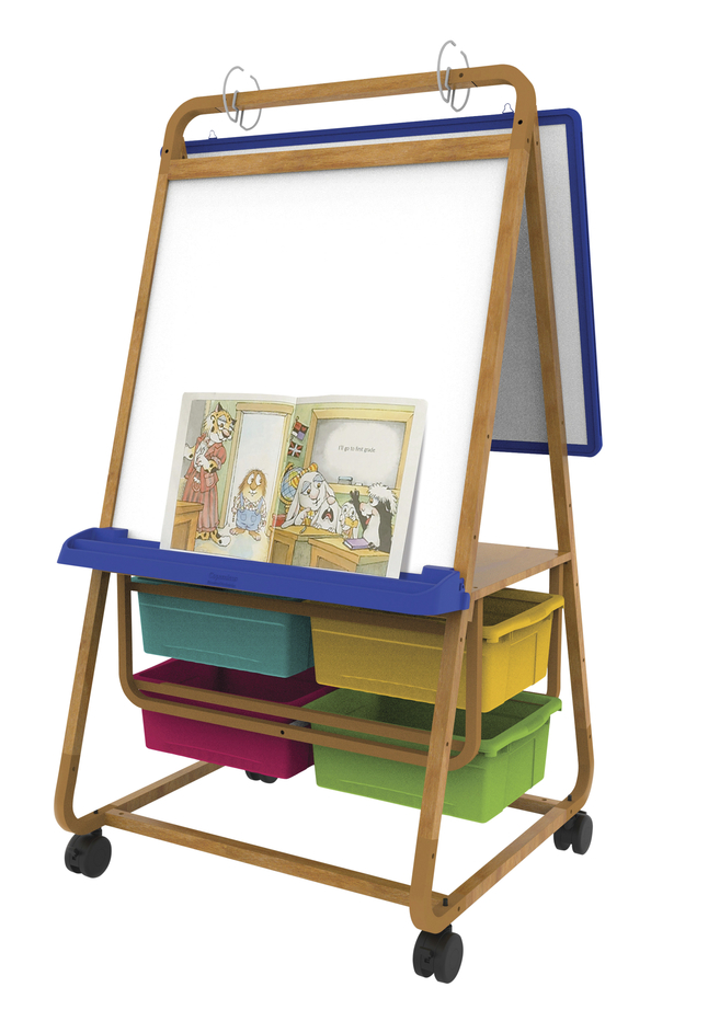 Image for Copernicus Bamboo Classic Royal Reading Writing Center, 28-1/2 x 30-1/2 x 59 Inches from School Specialty