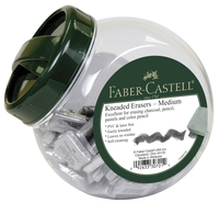 Faber-Castell Kneadable Art Erasers in Fishbowl, Medium, Pack of 120, Item Number 2106507