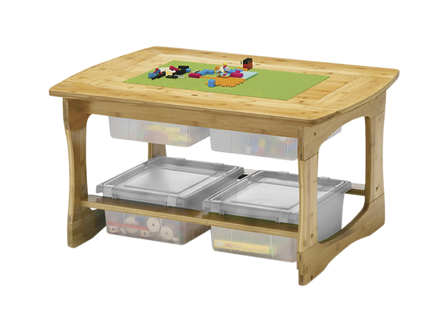 Image for Copernicus Bamboo Construction Bricks Table, 35 x 25 x 18-3/4 Inches from School Specialty