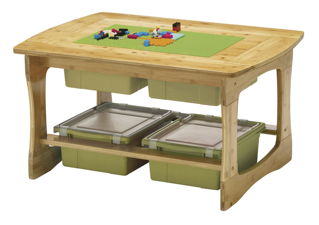 Image for Copernicus Bamboo Construction Bricks Table, 35 x 25 x 18-3/4 Inches from School Specialty