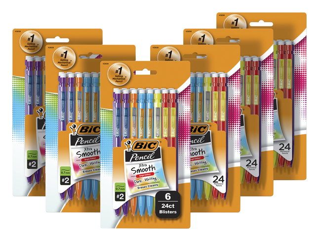 Image for BIC Pencil Xtra Smooth 0.7 mm Bright Edition, 144 Count Bulk Pack from School Specialty
