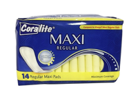 Image for Coralite Regular Maxi Pads, White, Pack of 14 from School Specialty