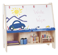 Jonti-Craft Activity Center Easel, Birch Plywood, 49-1/2 x 29 x 48 Inches, Item Number 2118807