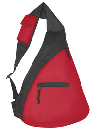 Image for Budget Sling Backpack, Black/Red from School Specialty