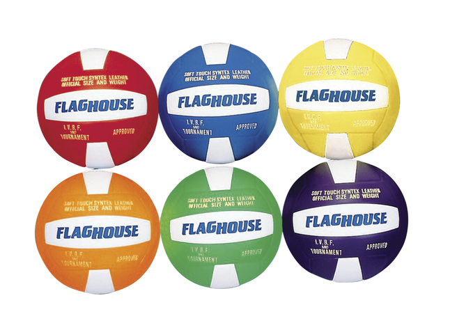 Image for FlagHouse Synthetic Leather Volleyball Set from School Specialty