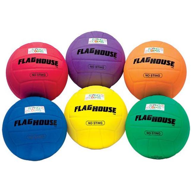 Image for Mikasa Flying Colors Lite Touch Volleyball Balls, Set of 6 from School Specialty