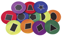 Image for FlagHouse Geometric Shape Spot Markers, Set of 12 from School Specialty