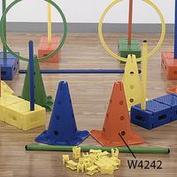 Image for FlagHouse Steeplecourse Small Cones, Assorted Colors, Set of 4 from School Specialty
