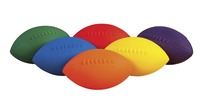 Image for FlagHouse Flying Colors Foam Footballs, Youth Size, Set of 6 from School Specialty