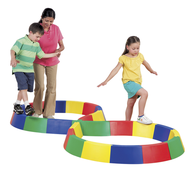Image for FlagHouse Curved Walking Board Set, 10 Pieces from School Specialty