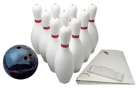 Image for Weighted Bowling Set and 5 Pound Ball from School Specialty