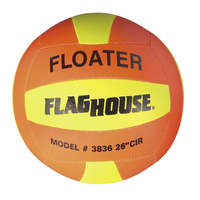 Image for FlagHouse Superlight Floater Volleyball, 8 Inches, Orange/Yellow from School Specialty