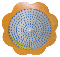 Image for Rotating Flower Water Wheel Panel, Rainfall Sounds, 19 x 18 x 2 Inches from School Specialty