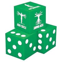 Image for Foam Fitness Dice, Set of 3 from School Specialty