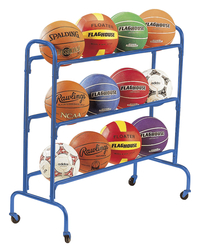 Image for Champion Sports Wide-Base 4-Tier Ball Rack, 43 x 9-1/2 x 39 Inches, Steel from School Specialty