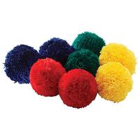 Image for Fleece Balls, 4 Inches, Assorted Colors, Set of 8 from School Specialty