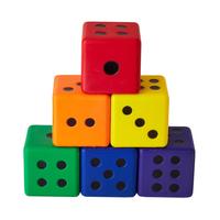 Image for Colored Dice, Set of 6 from School Specialty