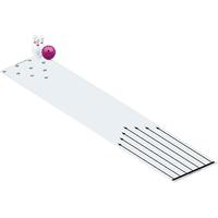 Image for Cosom Plastic Bowling Lane, 20 x 41 Inches from School Specialty