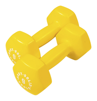 Image for Body-Solid Vinyl Dumbbells, 9 Pounds, Yellow from School Specialty