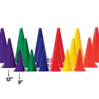 Image for FlagHouse Stackable Cones, Medium Weight, 12 Inches, Yellow from School Specialty