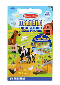 Melissa & Doug Take Along Magnetic Jigsaw Puzzles - On the Farm, 31 Pieces, Item Number 2122197