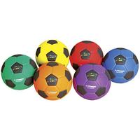 Image for FlagHouse Flying Colors Squish Soccer Balls, Size 4, Assorted Colors, Set of 6 from School Specialty