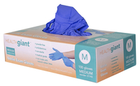 Image for Health Giant Nitrile Powder Free Exam Gloves, Medium, Box of 100 from School Specialty