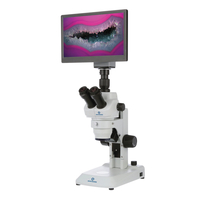 Image for Digital Trinocular Zoom Stereo Microscope on LED Stand w/HD Camera+CN23 from School Specialty
