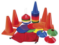 Image for FlagHouse Field & Floor Markers, Assorted Colors, Super Set of 94 from School Specialty