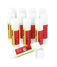 Image for School Smart Glue Stick, 0.28 Ounces, White and Dries Clear, Pack of 12 from School Specialty