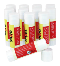 Image for School Smart Glue Stick, 1.27 Ounces, White and Dries Clear, Pack of 12 from School Specialty